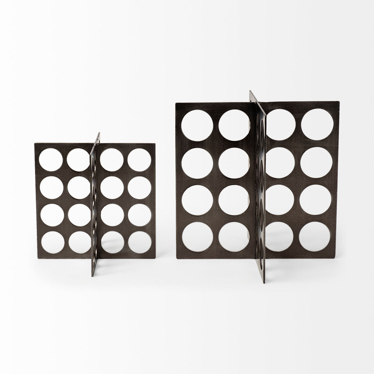 Fletcher (Small) 4L x 4W Gray Metal Abstract Decorative Object