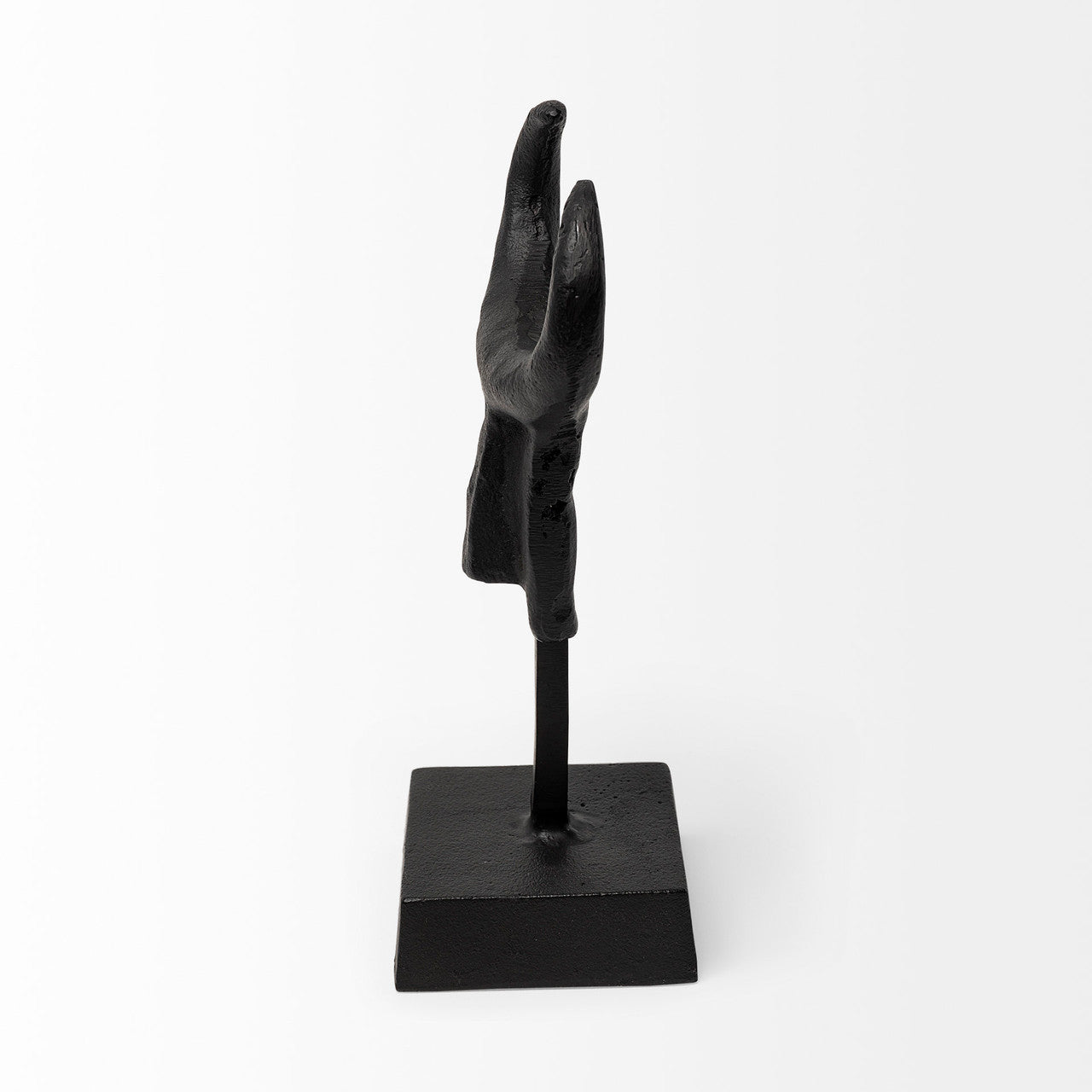 Caleb 4L x 5W Black Metal Tribal Figurine