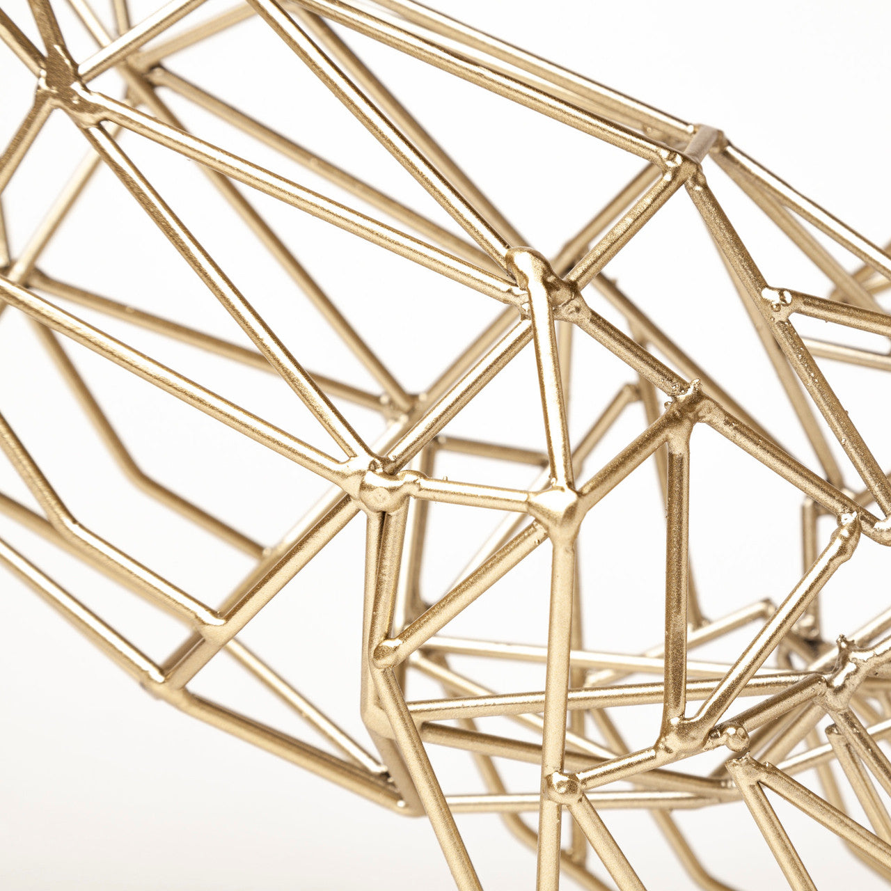 Frankie II 13L x 6W Gold Wire Framed Dog Shaped Decor