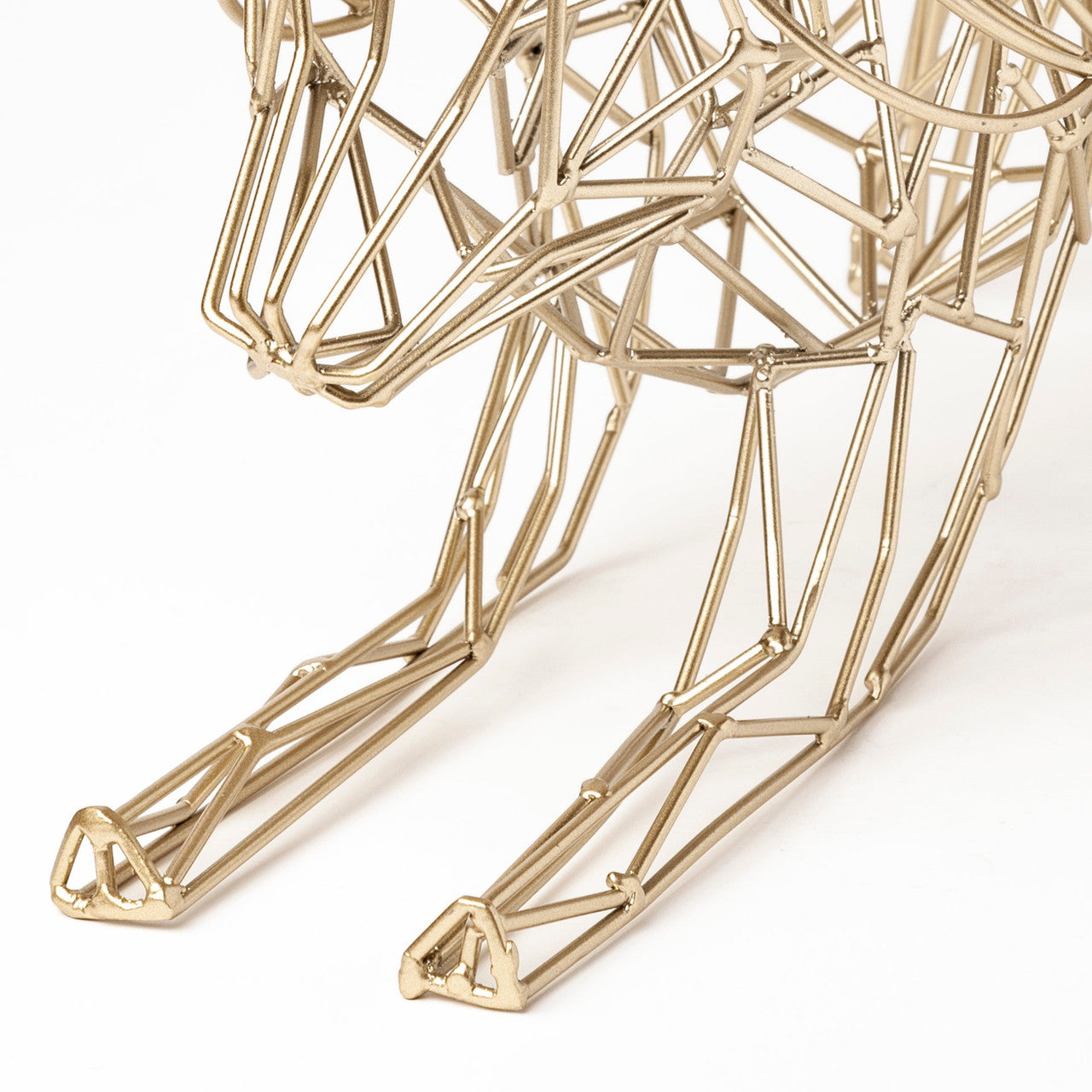 Frankie II 13L x 6W Gold Wire Framed Dog Shaped Decor