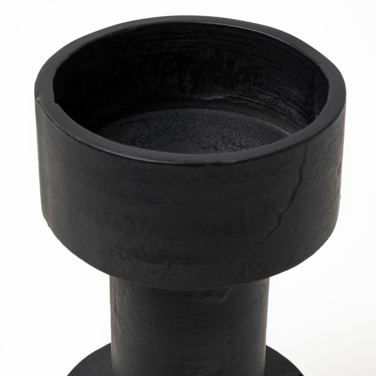 Bolton I 3.9L x 3.9W x 10.6H Black Metal Table Candle Holders