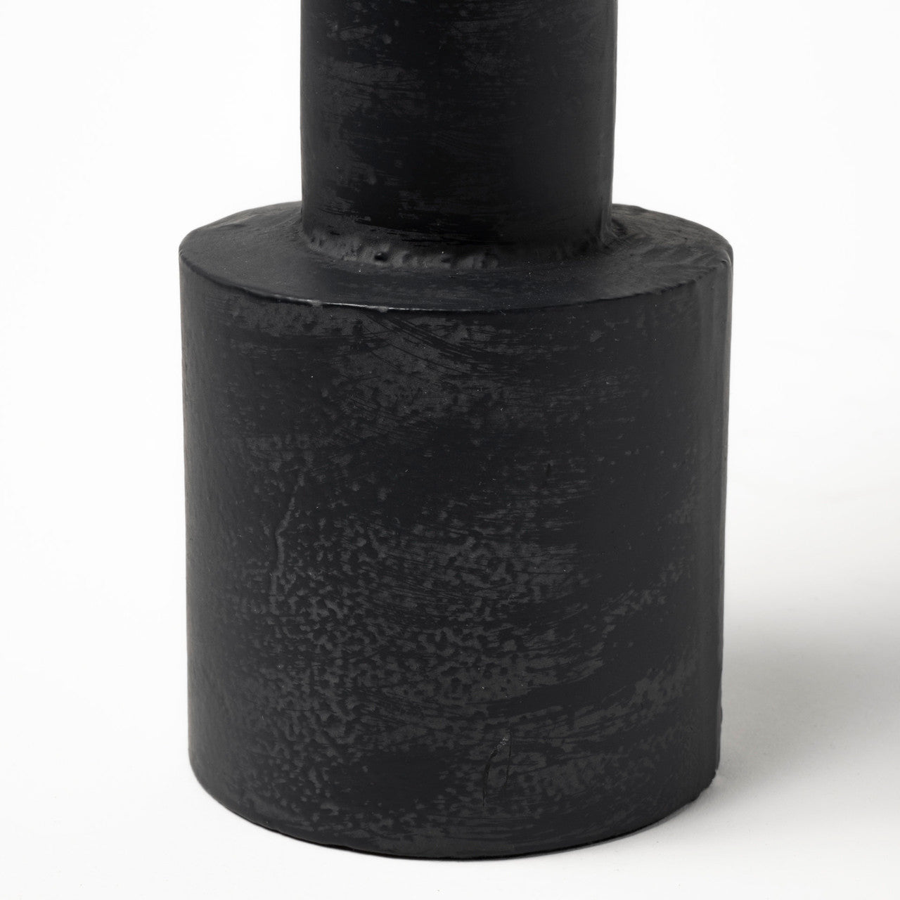 Bolton I 3.9L x 3.9W x 10.6H Black Metal Table Candle Holders