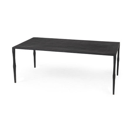 Timothy Ebony Black Iron Coffee Table