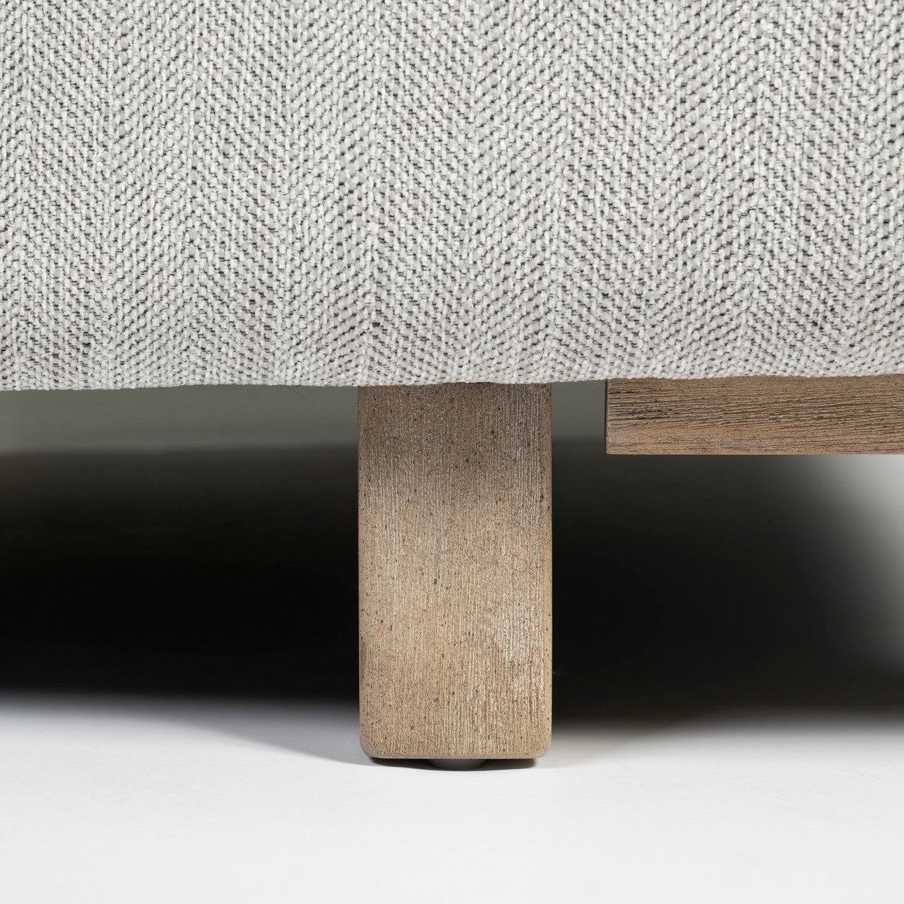 Roy I 84" Frost Gray Upholstered Three Seater Sofa