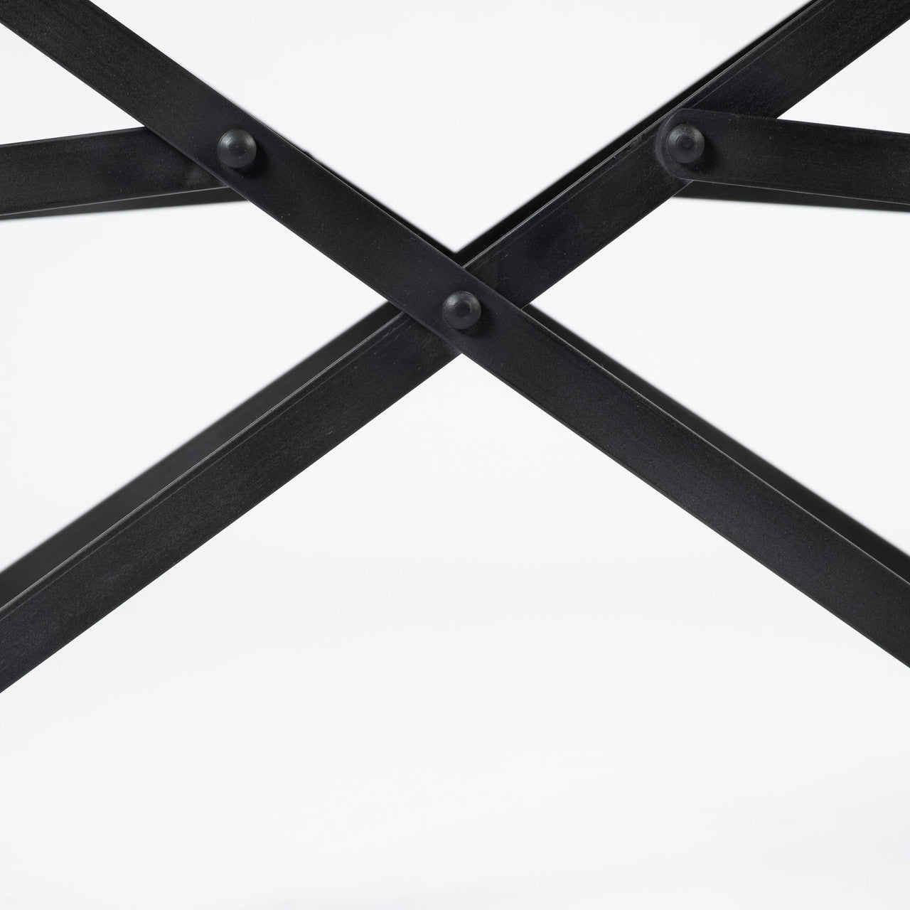Direttore Black Iron Frame Black Leather Dining Chair