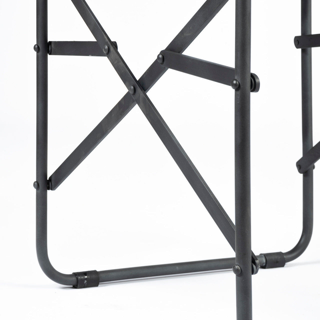 Direttore Black Iron Frame Black Leather Dining Chair