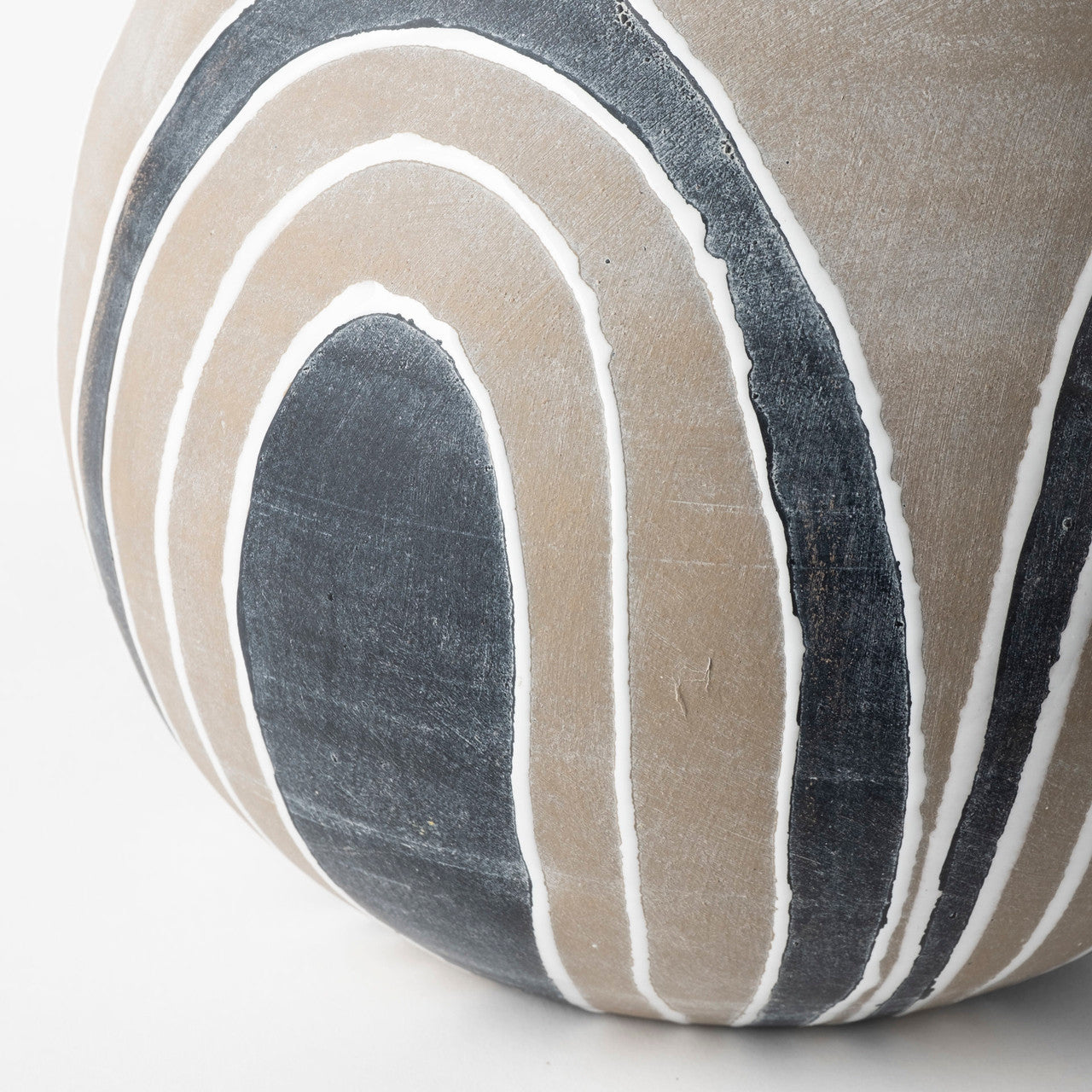 Cove Small Brown/White Ceramic Vase