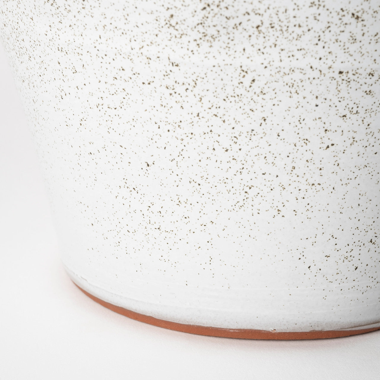 Julian Large Glossy White Ceramic Spoked Vase