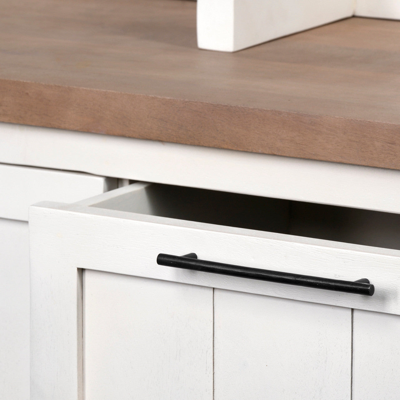 Fairview IV 61L x 17W White And Brown Wood With Storage Hall Tree