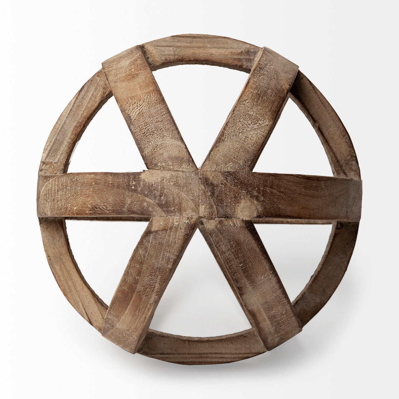 Tibik 8L x 8W Natural Wooden Orb