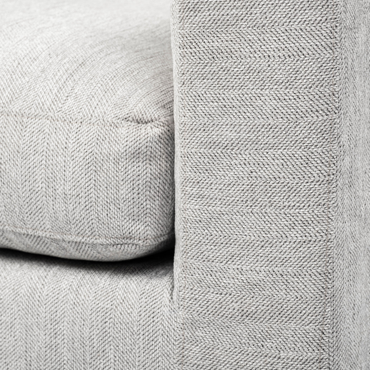 Denly II 92.5 X 38.25 X 34.5 Frost Gray Slipcover Three Seater Sofa