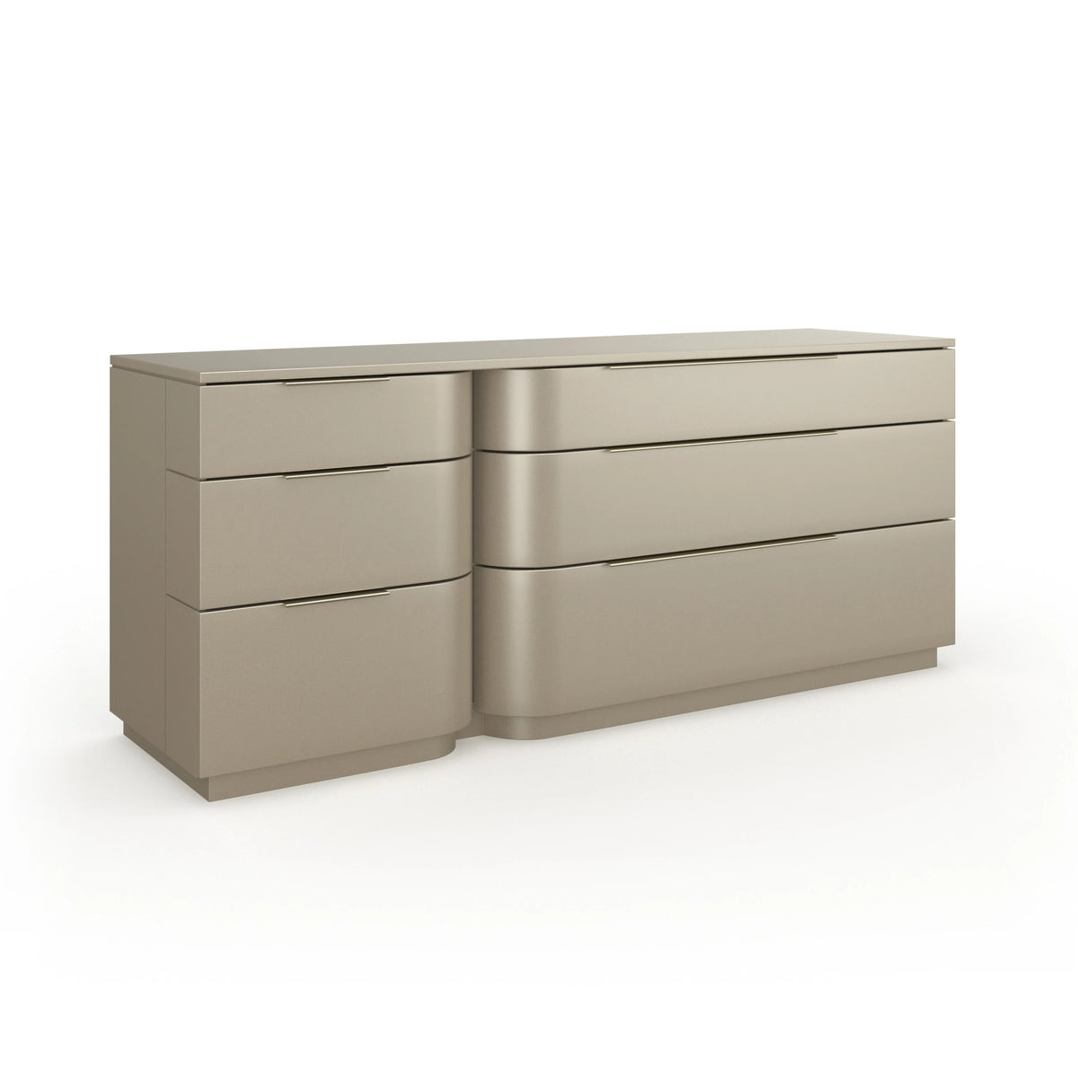 Oblique Dresser Brushed Whisper of Gold 72" by Caracole - view 3