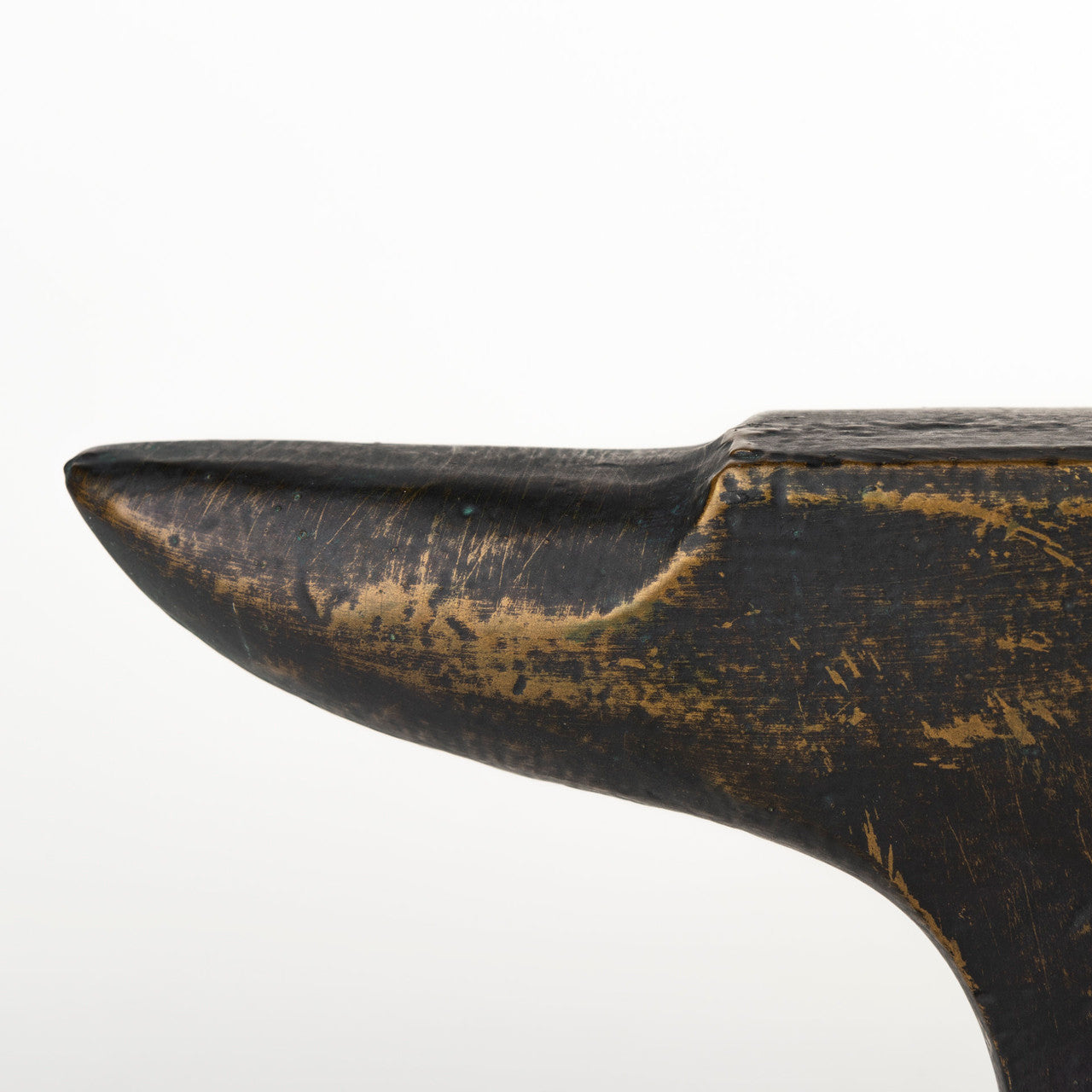 Anvilia (Set of 2) 12L x 4W Black With Gold Accents Anvil Shaped Bookends