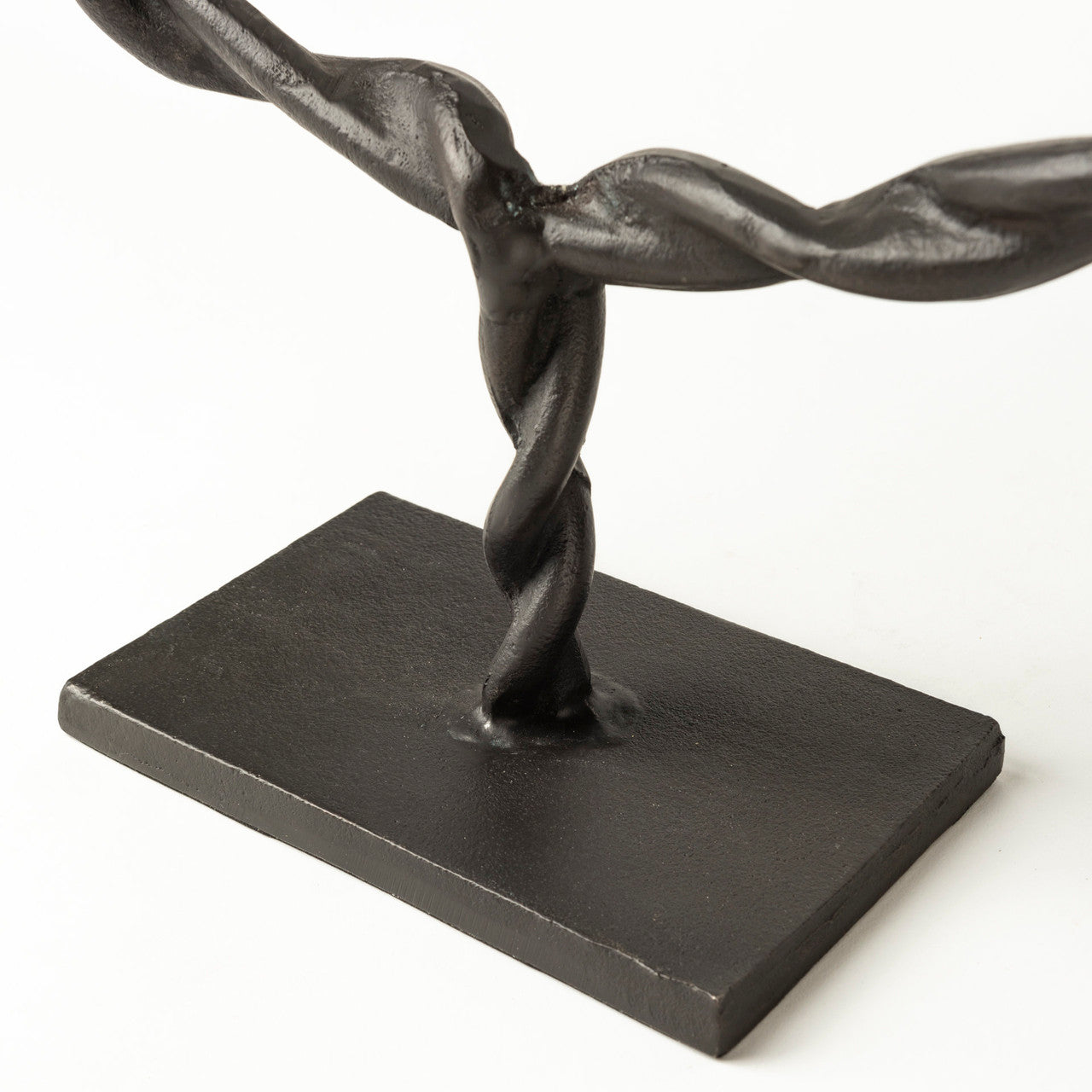 Rizwan (Large) Black Aluminum Braided Circular Object