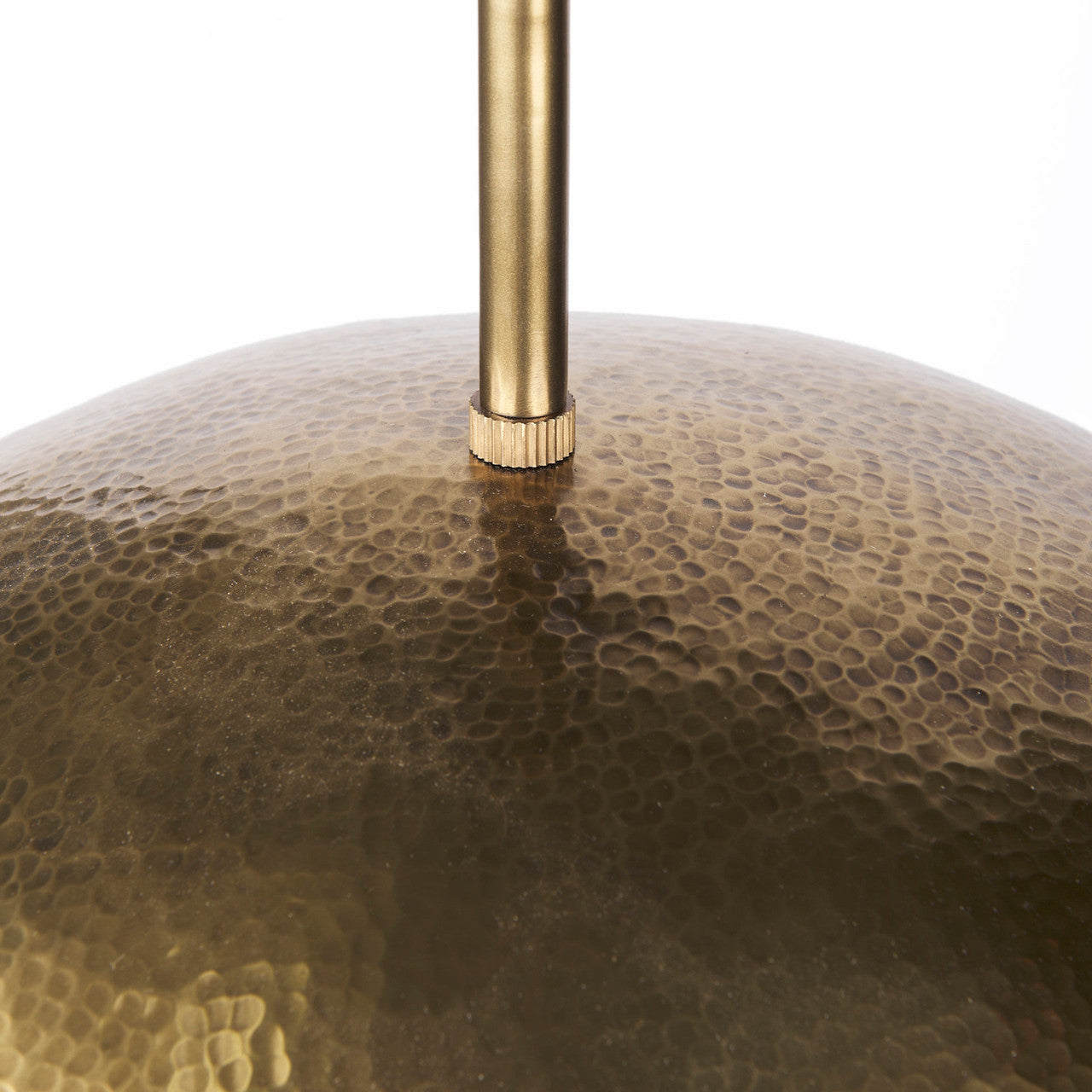 Garnet 13L x 13W Gold Hammered Metal Pendant Light