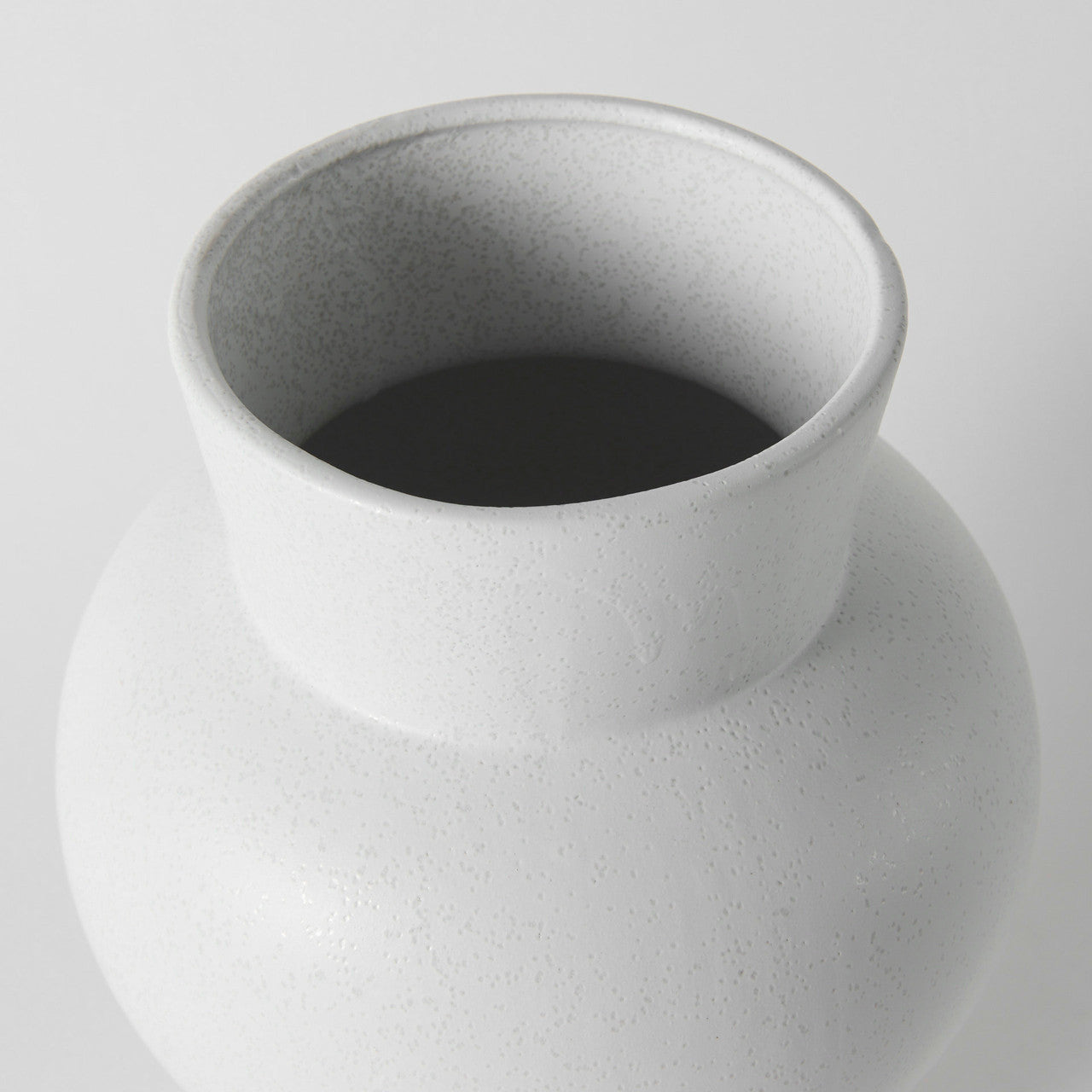 Laforge 10.8H Medium White Ceramic Vase