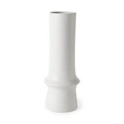 Laforge 17.3H White Ceramic Vase