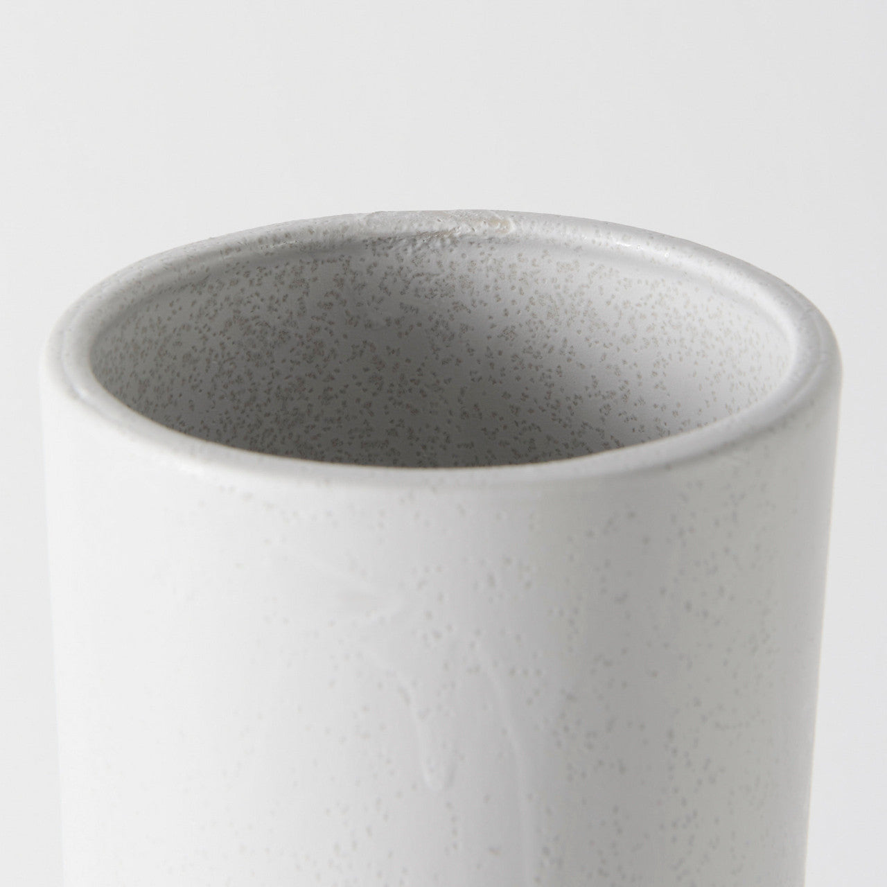 Laforge 17.3H White Ceramic Vase