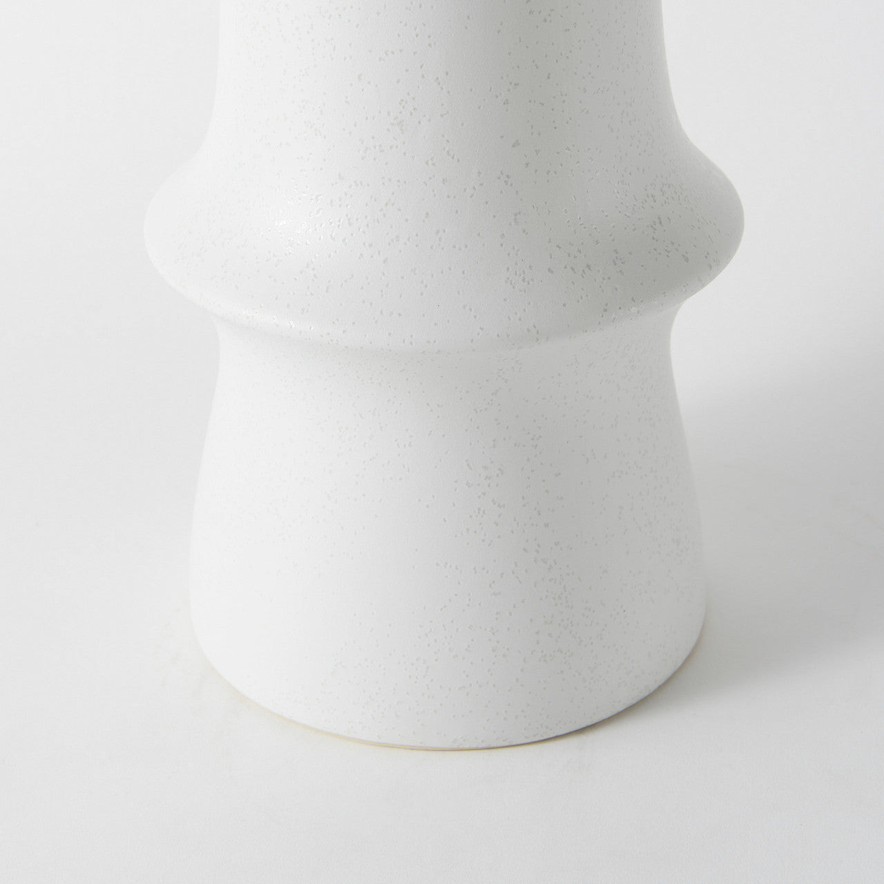 Laforge 17.3H White Ceramic Vase