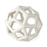 Geom 7.1L x 7.1W x 7.1H White Ceramic Geometric  Object
