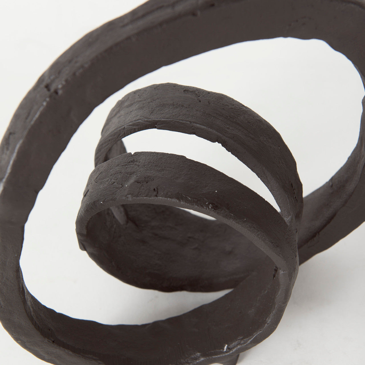 Stanislaw II Black Metal Infinite Ribbon Sculpture