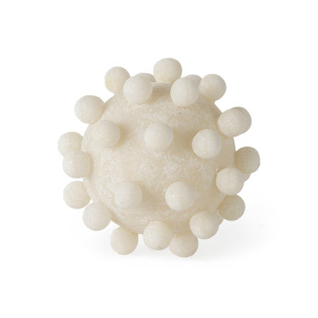 Malo Cream Resin Small Sphere Decorative Object