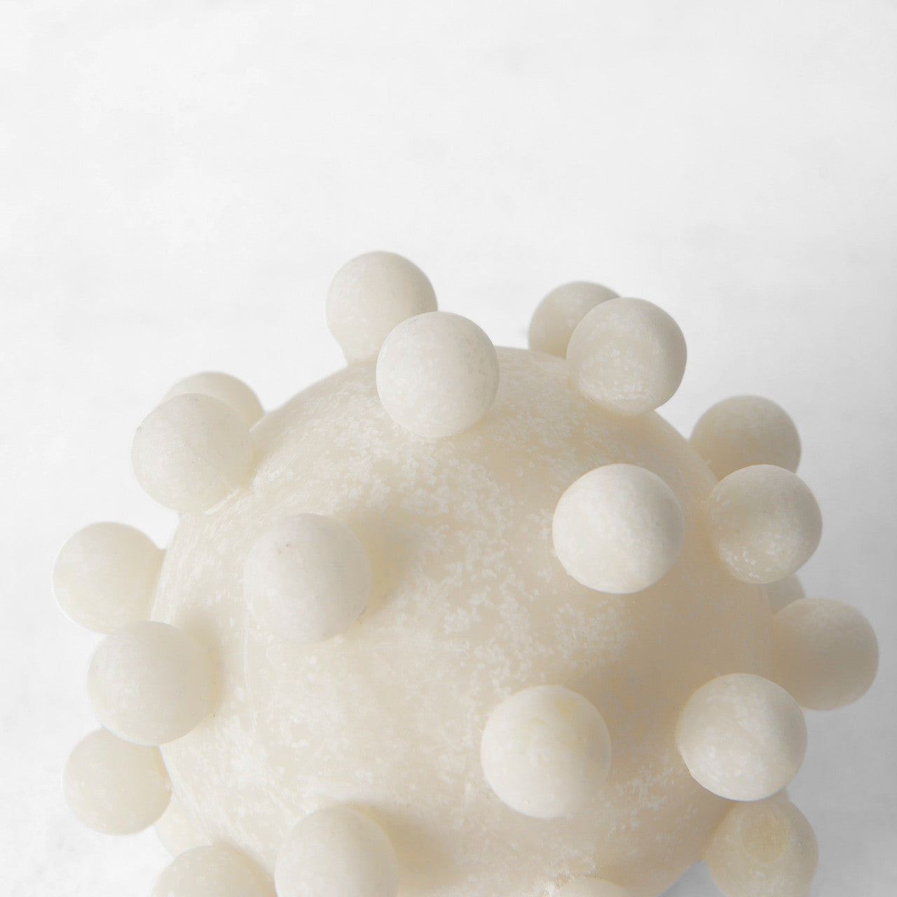 Malo 4.7L x 4.7W x 4.7H Cream Resin Small Sphere Decorative Object