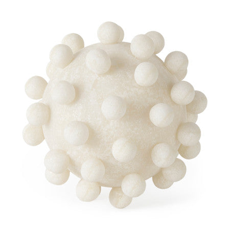Malo Cream Resin Large Sphere Decorative Object