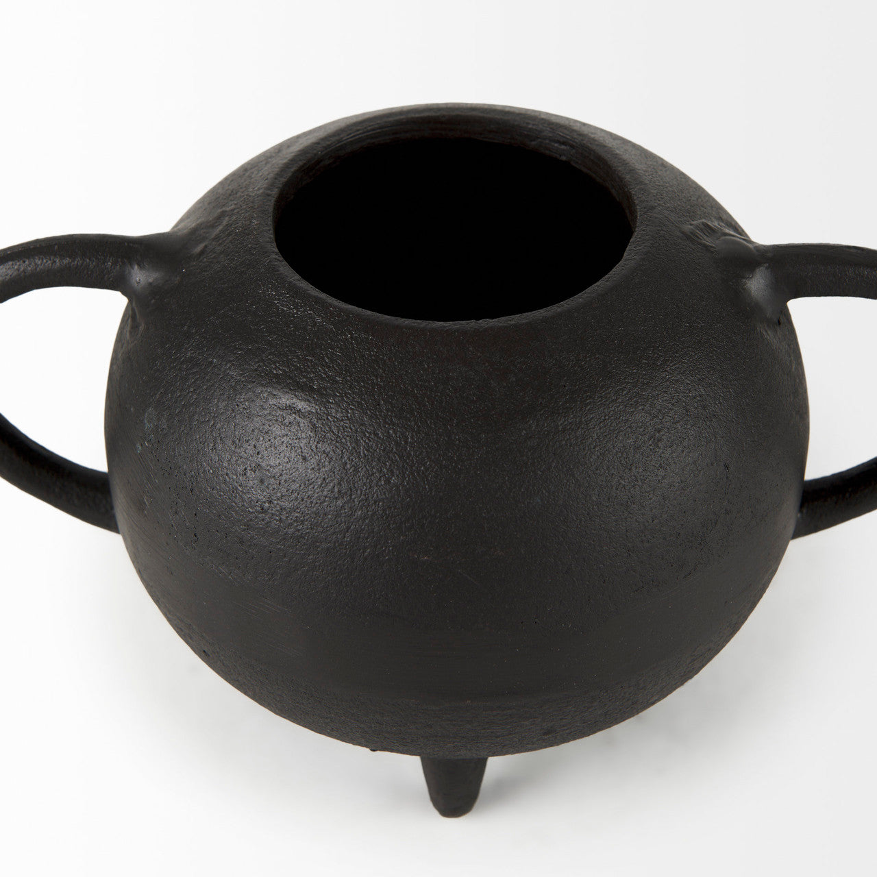 Cyrus Black Spherical Vase Decorative Object
