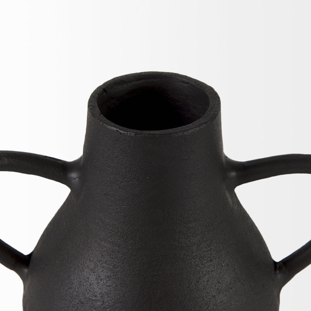Cyrus Black Two handled Vase Decorative Object