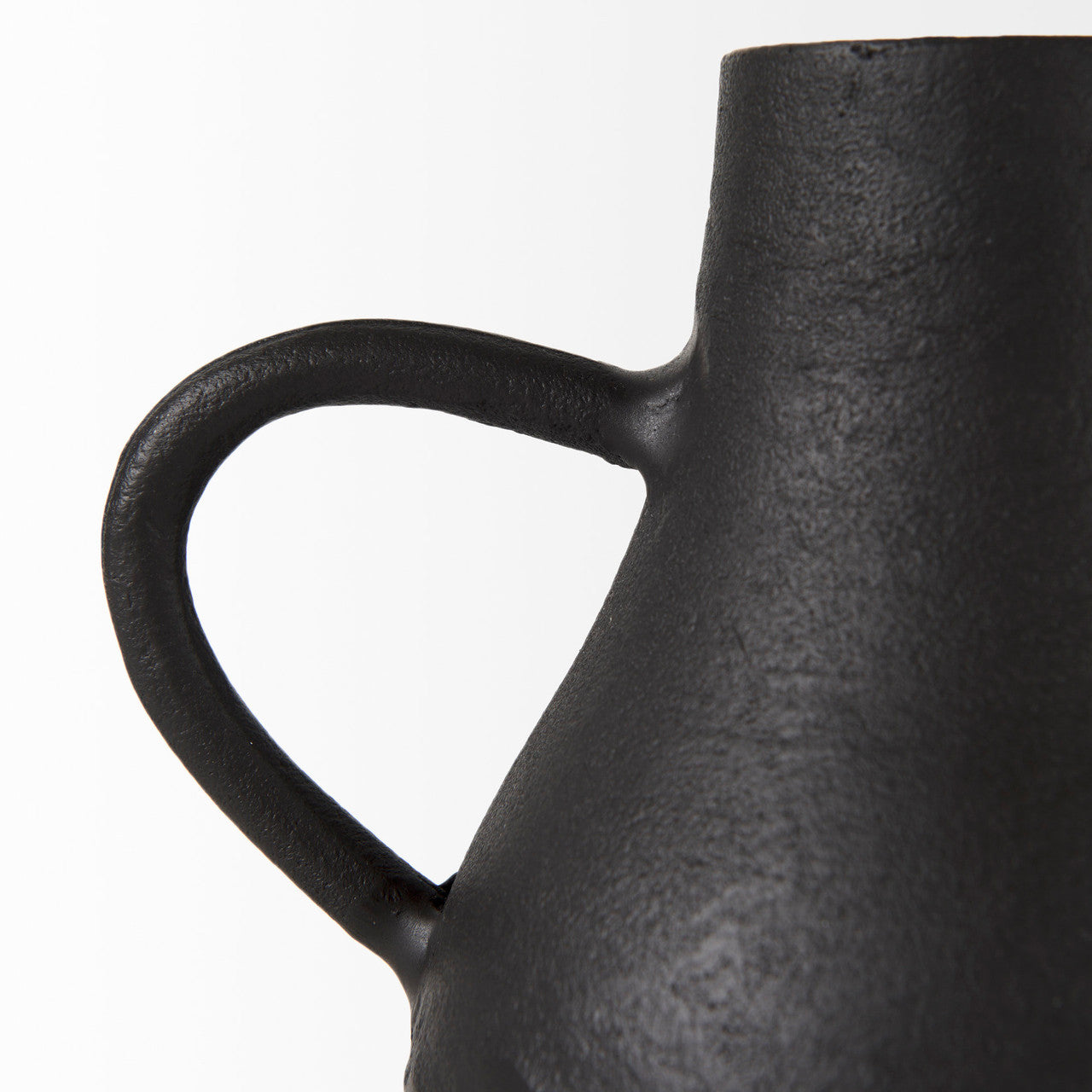 Cyrus Black Two handled Vase Decorative Object