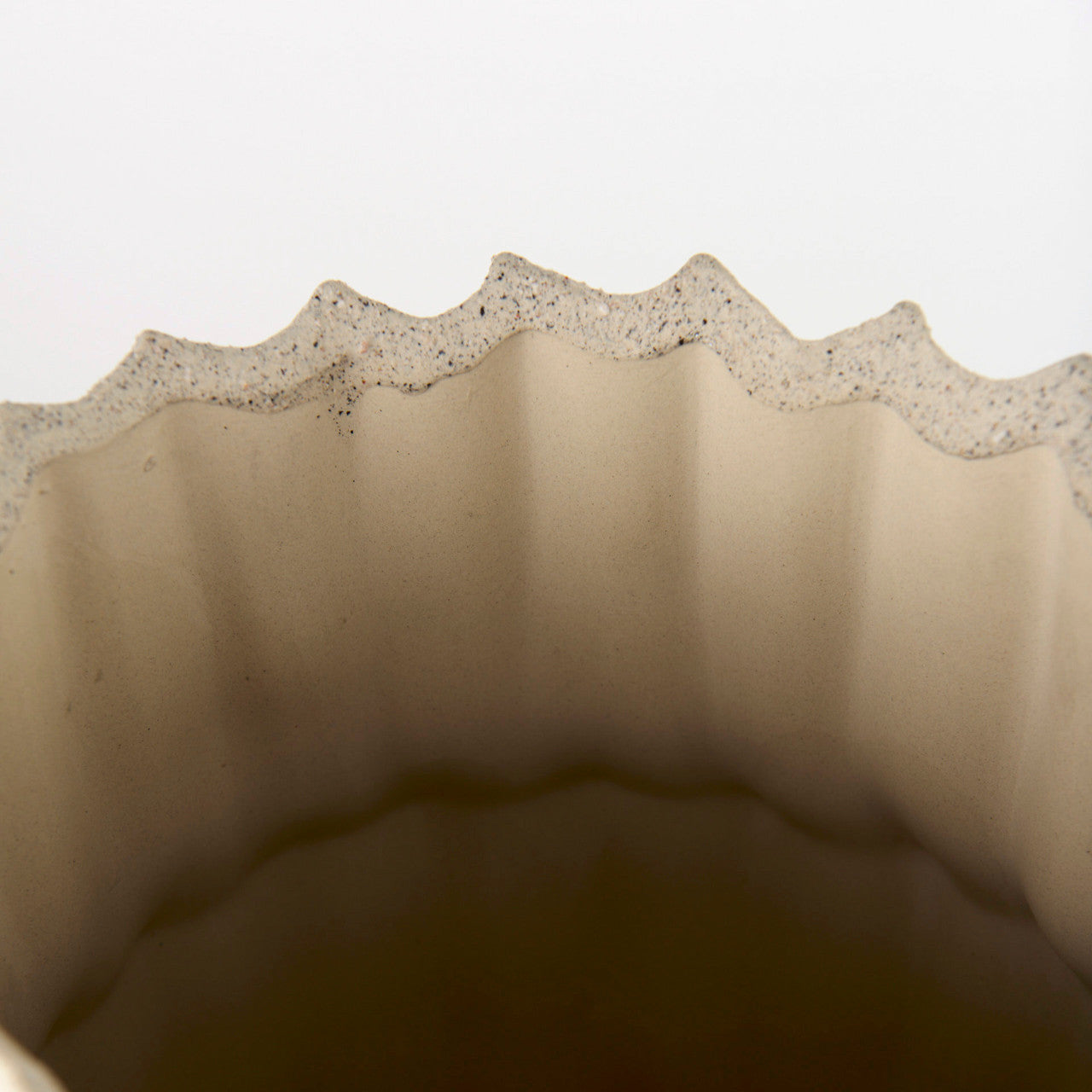 Cardon 14.4H Cream Ceramic Vase