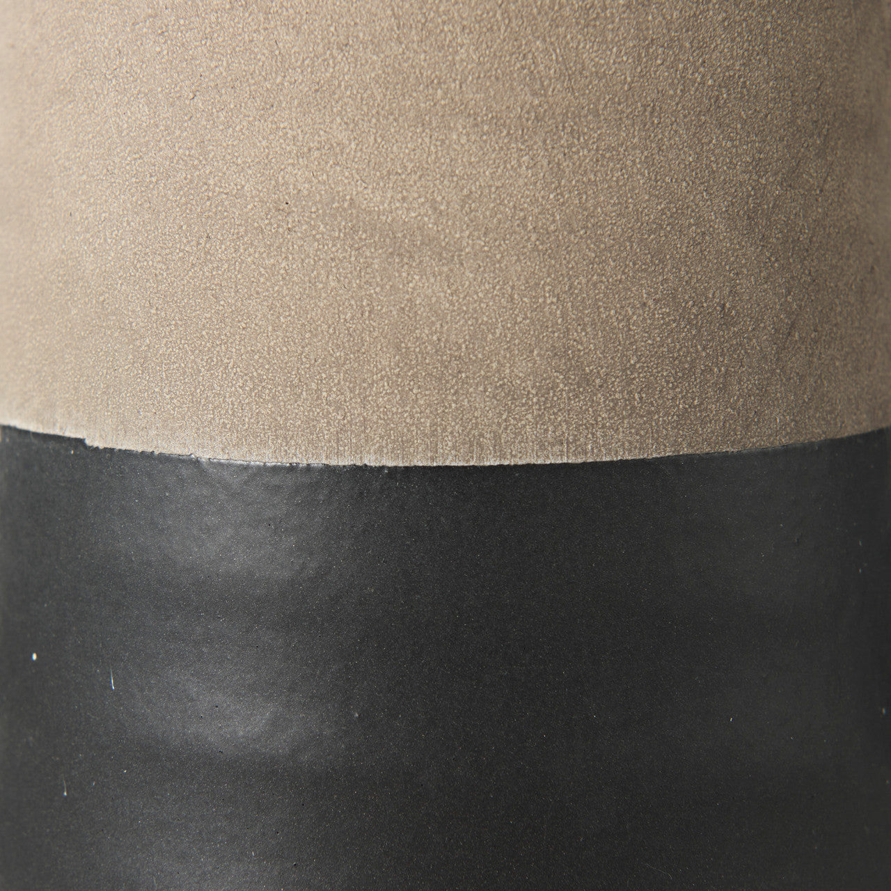 Garand Small 13H Two-Toned Black/Natural Ceramic Jug