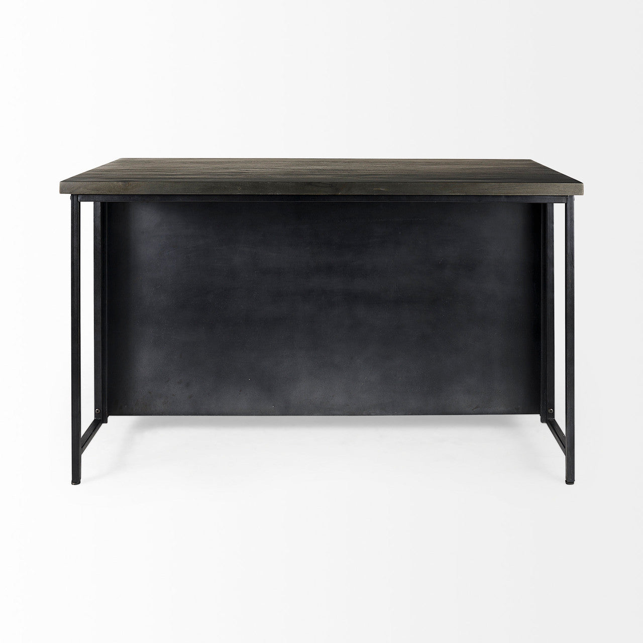 Dimitra 62.0L x 32.0W x 36.0H Dark Iron W/Glass Doors Kitchen Island