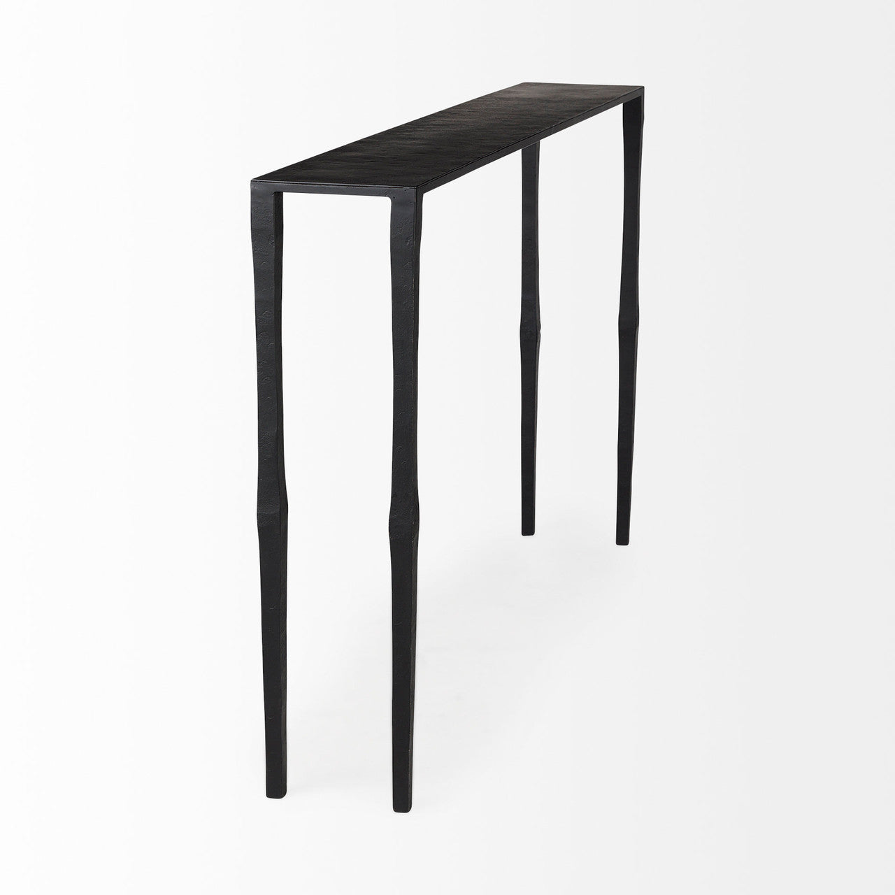 Timothy  48.0 X 8.0 X 30.0 Ebony Black Iron Console Table