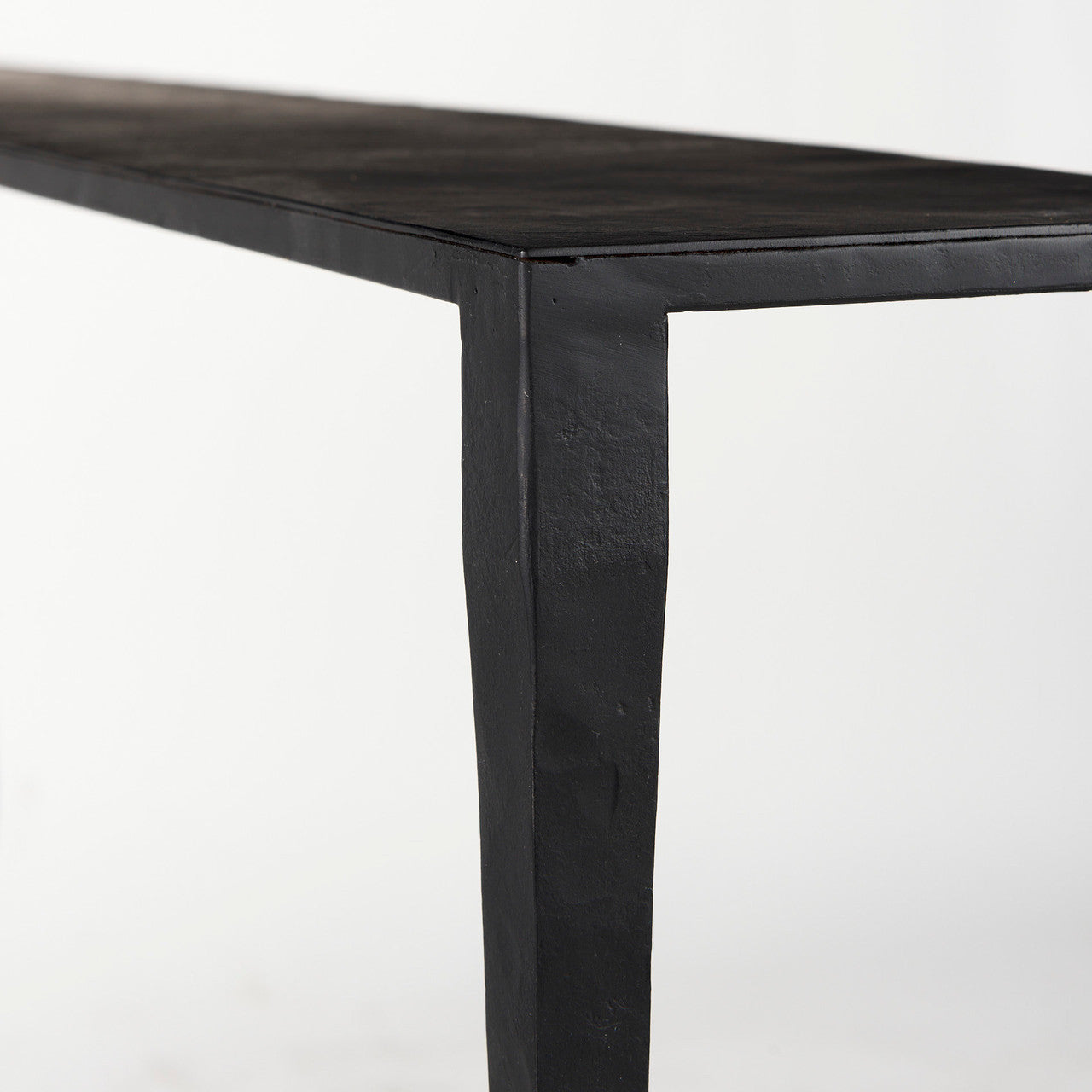 Timothy  48.0 X 8.0 X 30.0 Ebony Black Iron Console Table