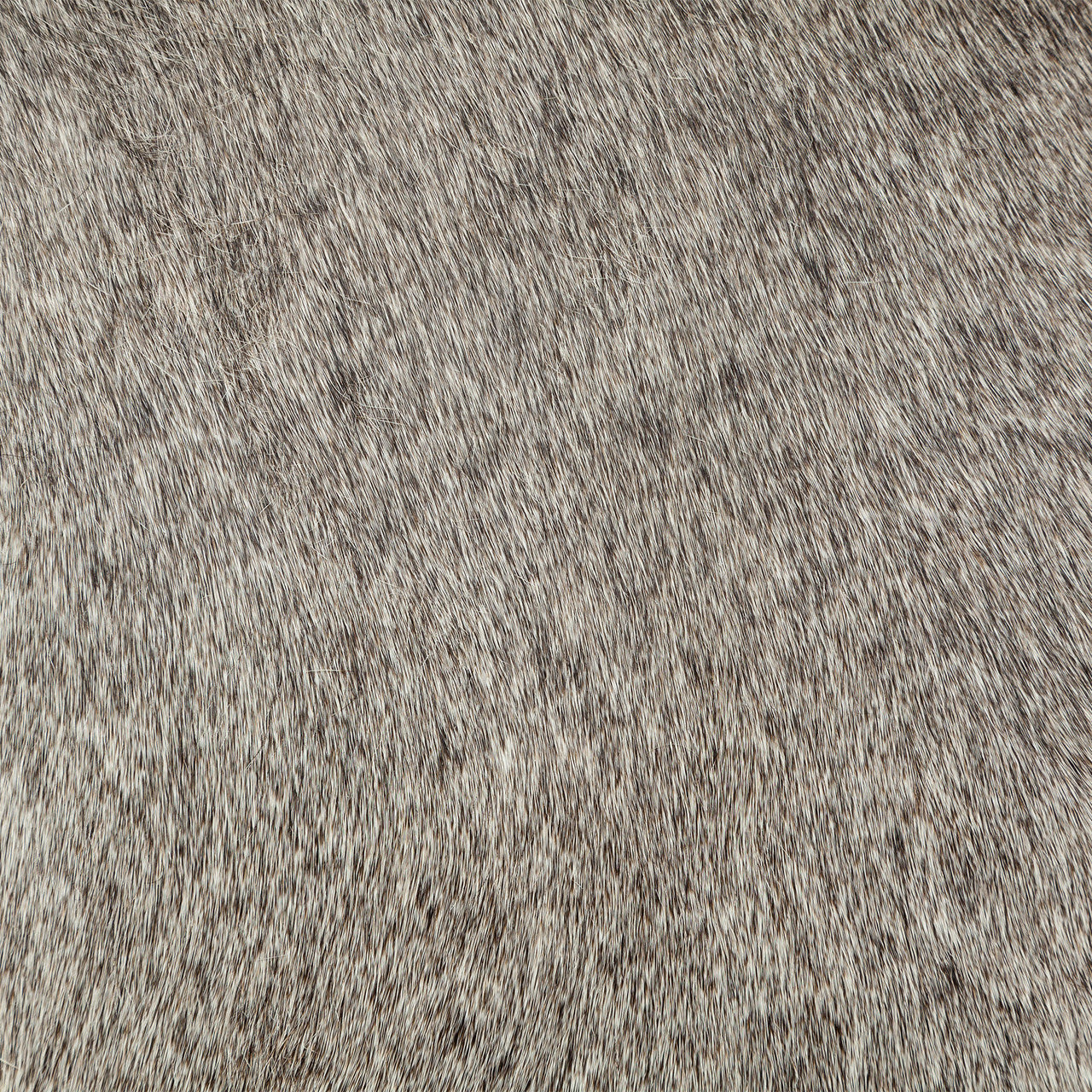 Zahavi I 23"H grey-toned hair-on-hide ottoman