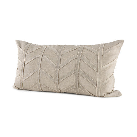 Ivivva Beige Fabric Textured Decorative Pillow Cover