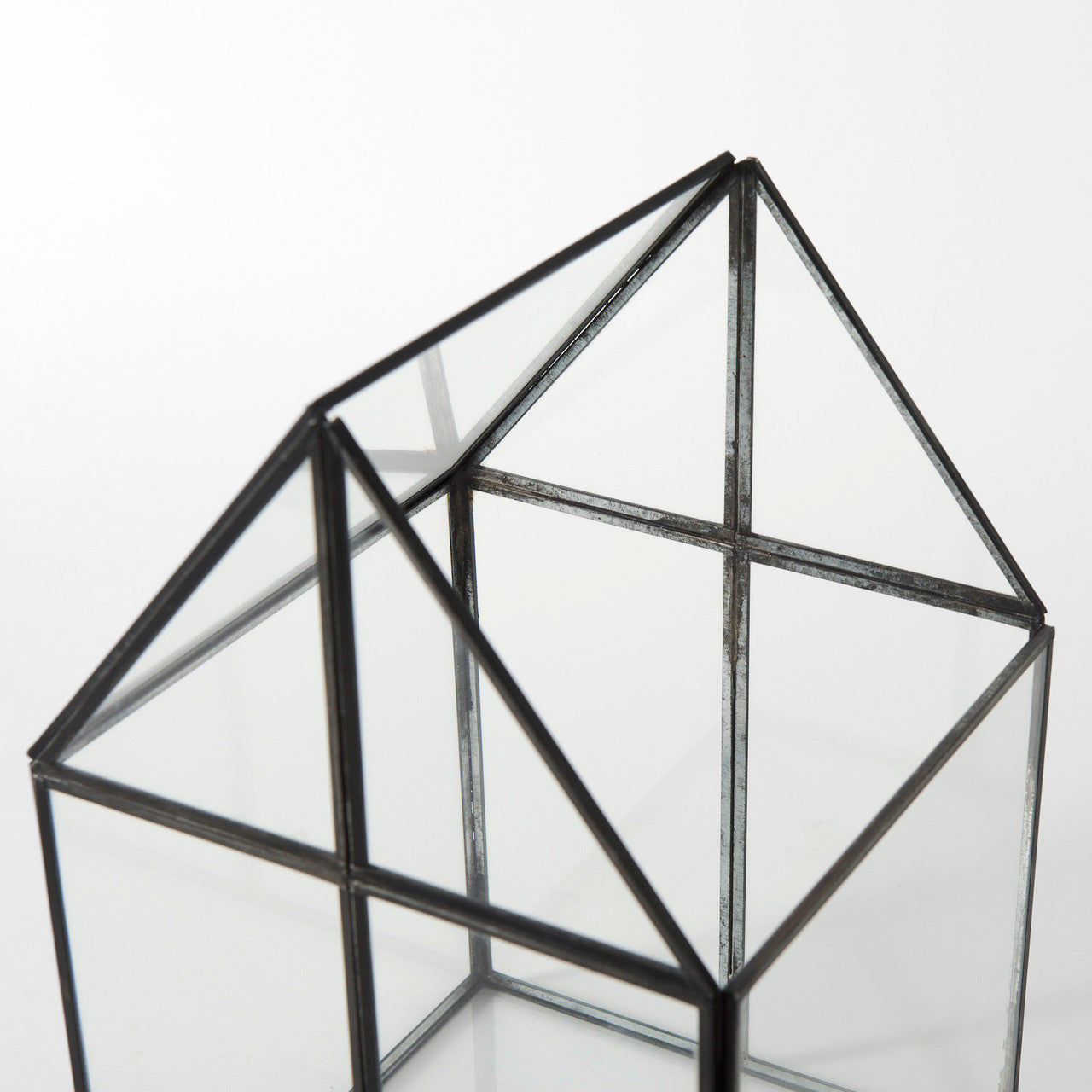 Sikes (Medium) 8L x 8W x 13H Hut Terrarium W/Glass Base