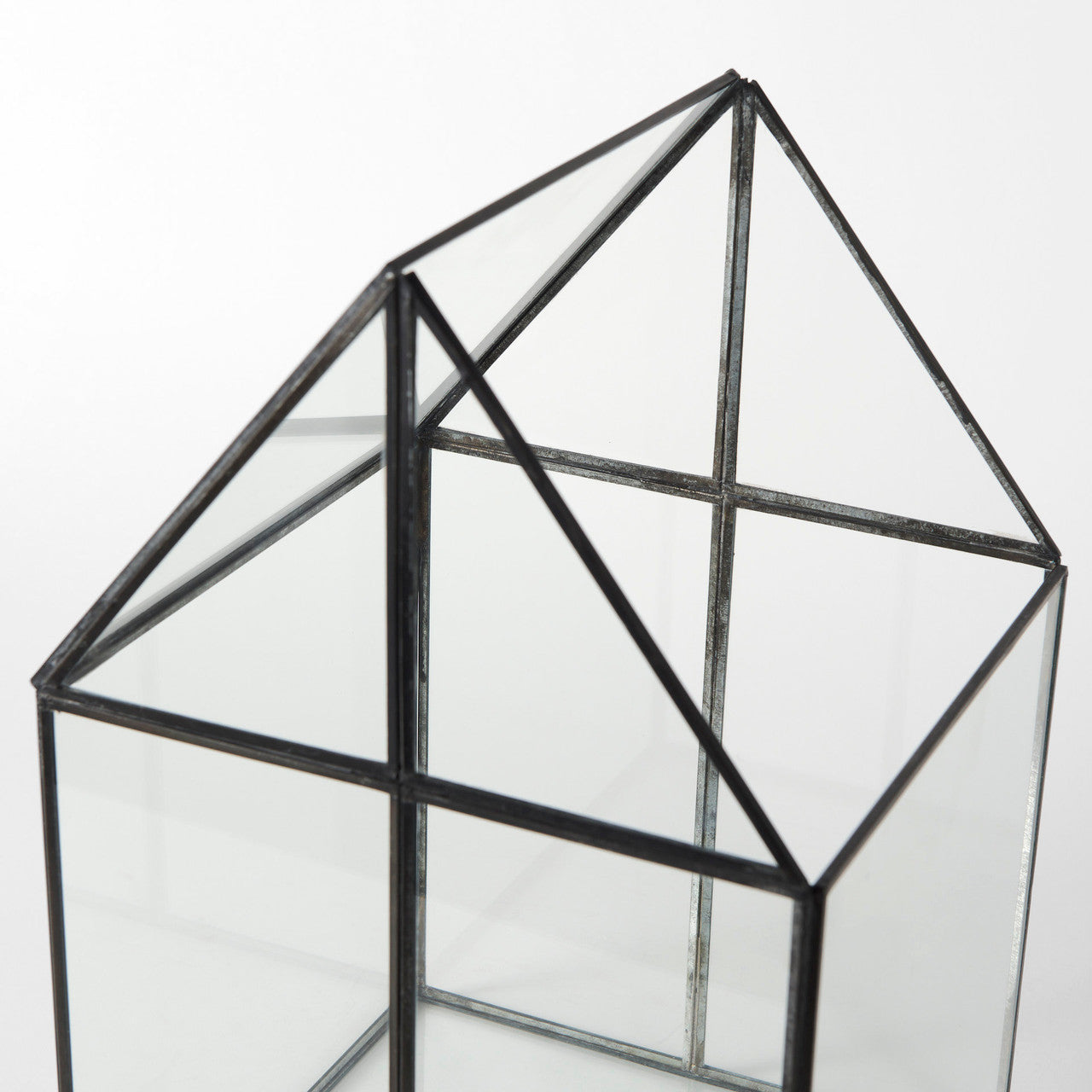 Sikes (Large) 10L x 10W x 16H Hut Terrarium W/Glass Base