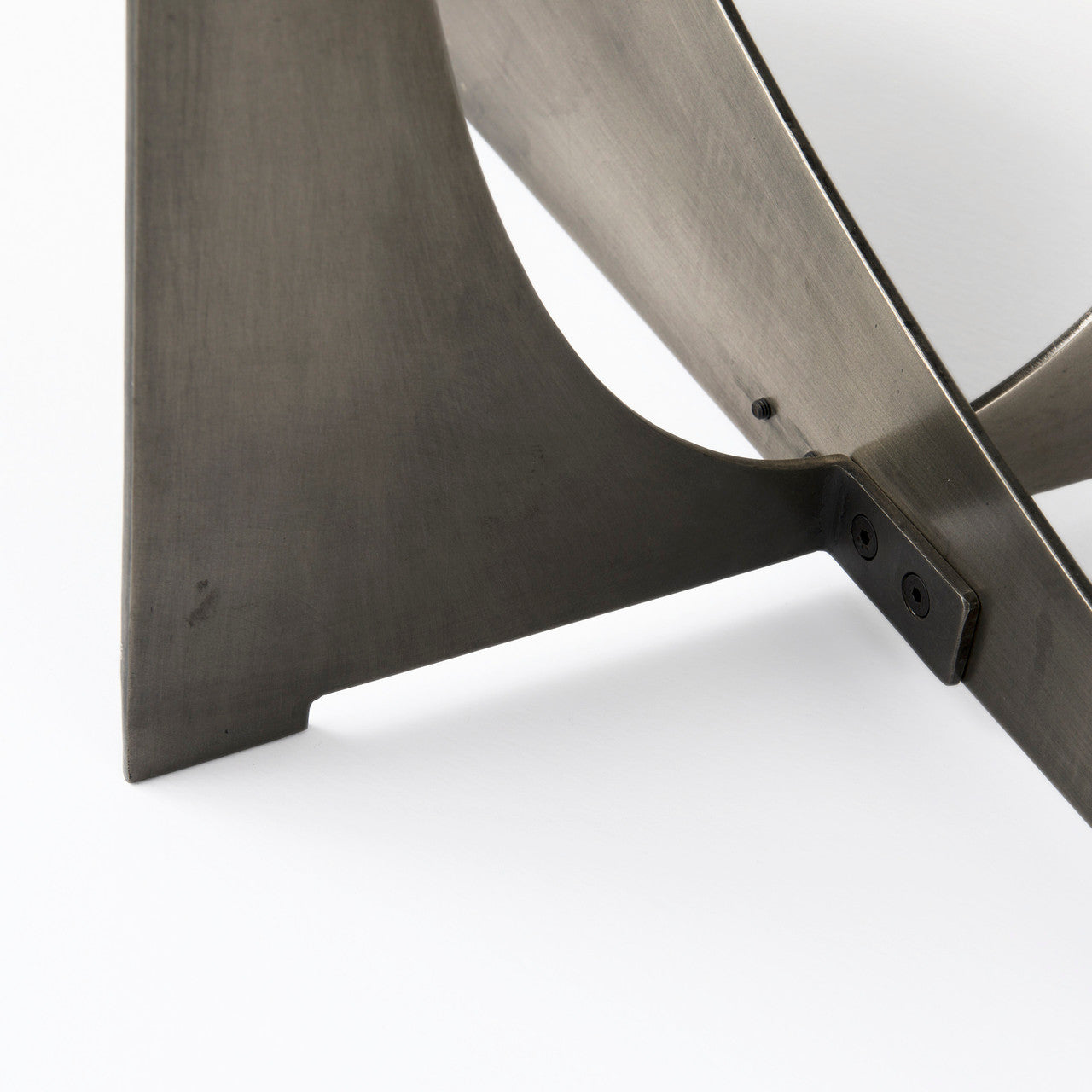 Reinhold IV Black Marble Top Iron Console Table
