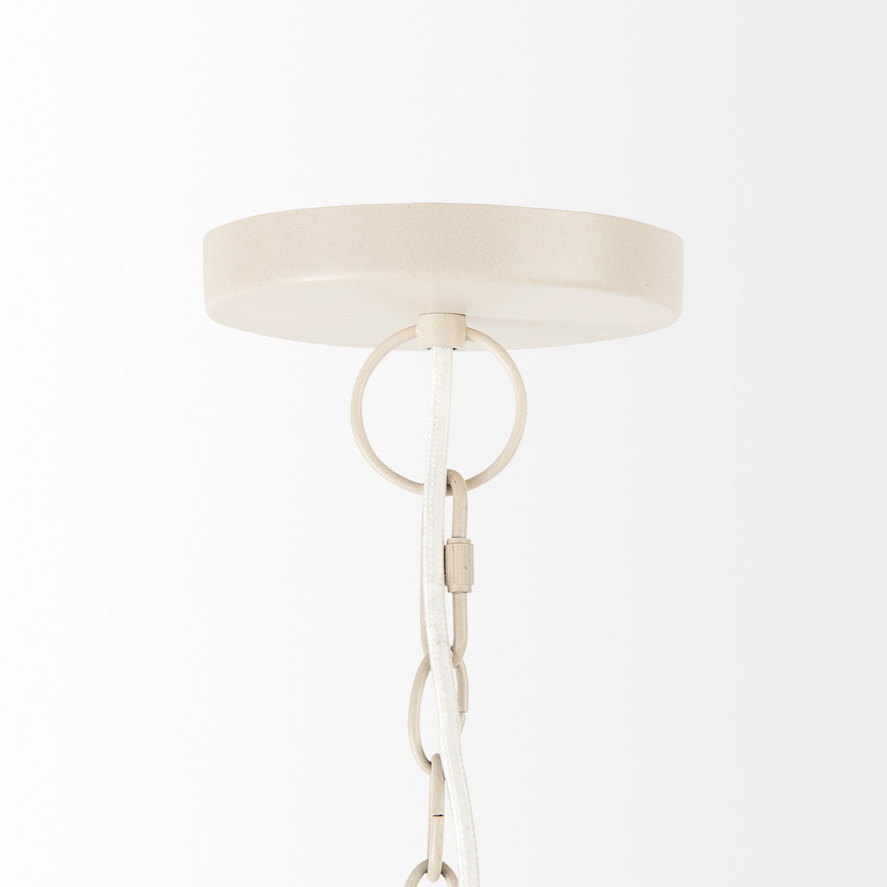 Marimba 40 L x 40 W x 24 H Natural Cane 6 Tier Chandelier