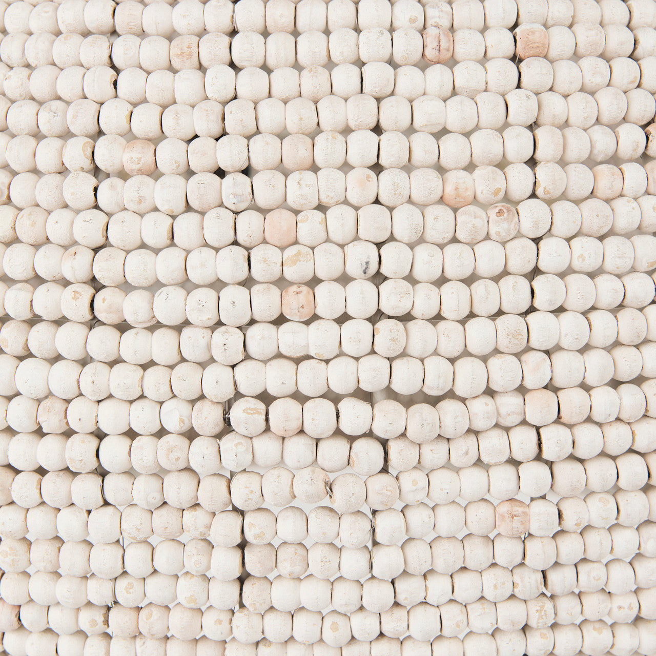 Theta 30.0 L x 30.0 W x 15.0 H White-Washed Beaded Chandelier