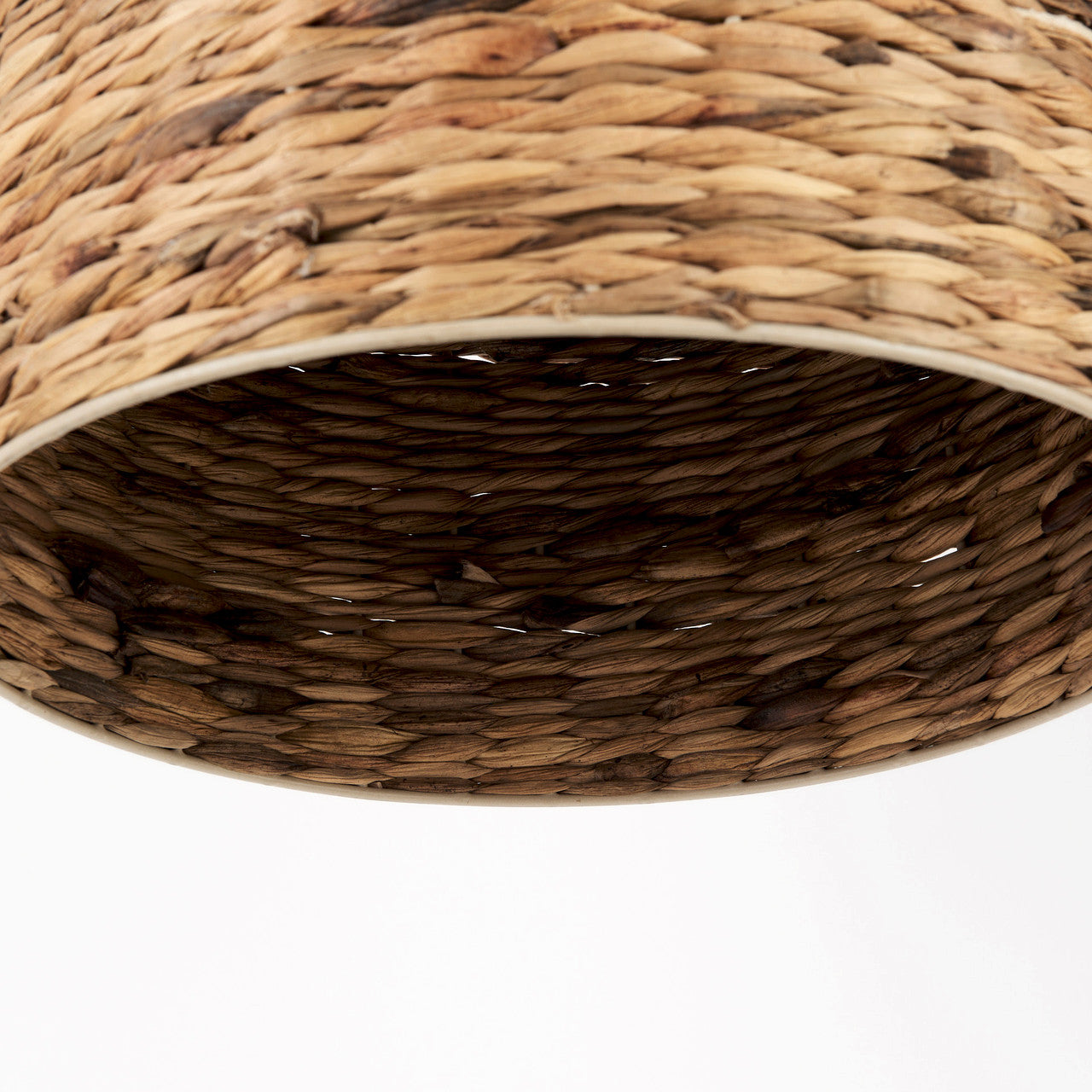 Campanile 16.0L x 16.0W x 27.0H Brown Whicker Pendant Light