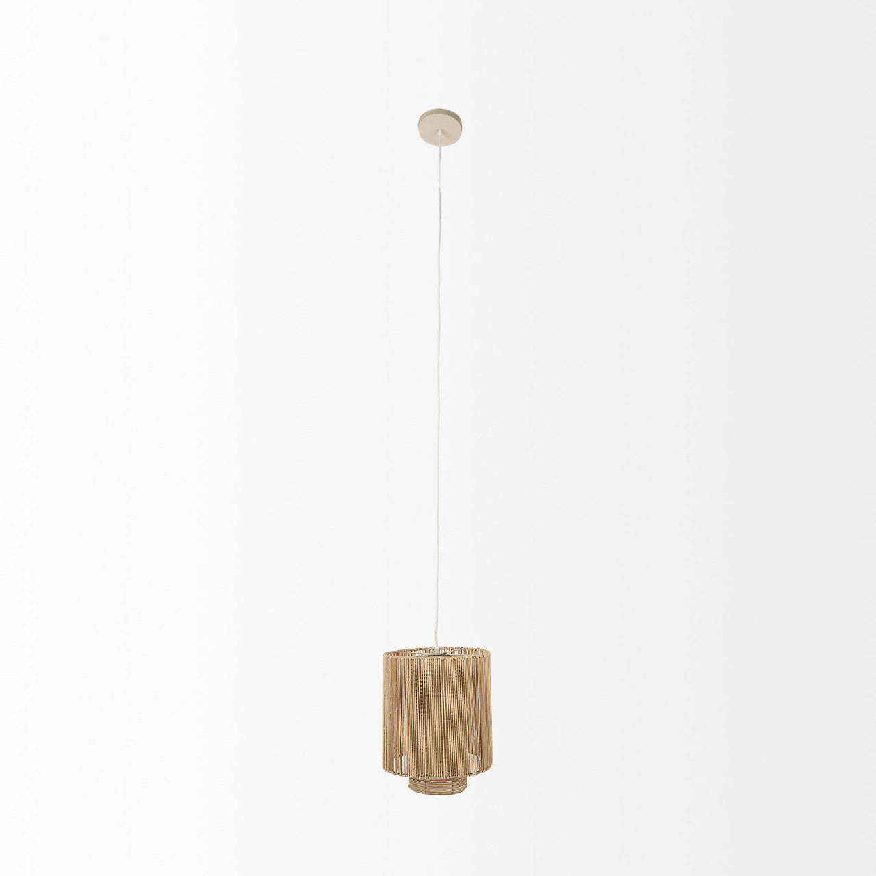 Aviario 14.2 L x 14.2 W x 14.2 H Natural Cane Cylindrical Pendant Light