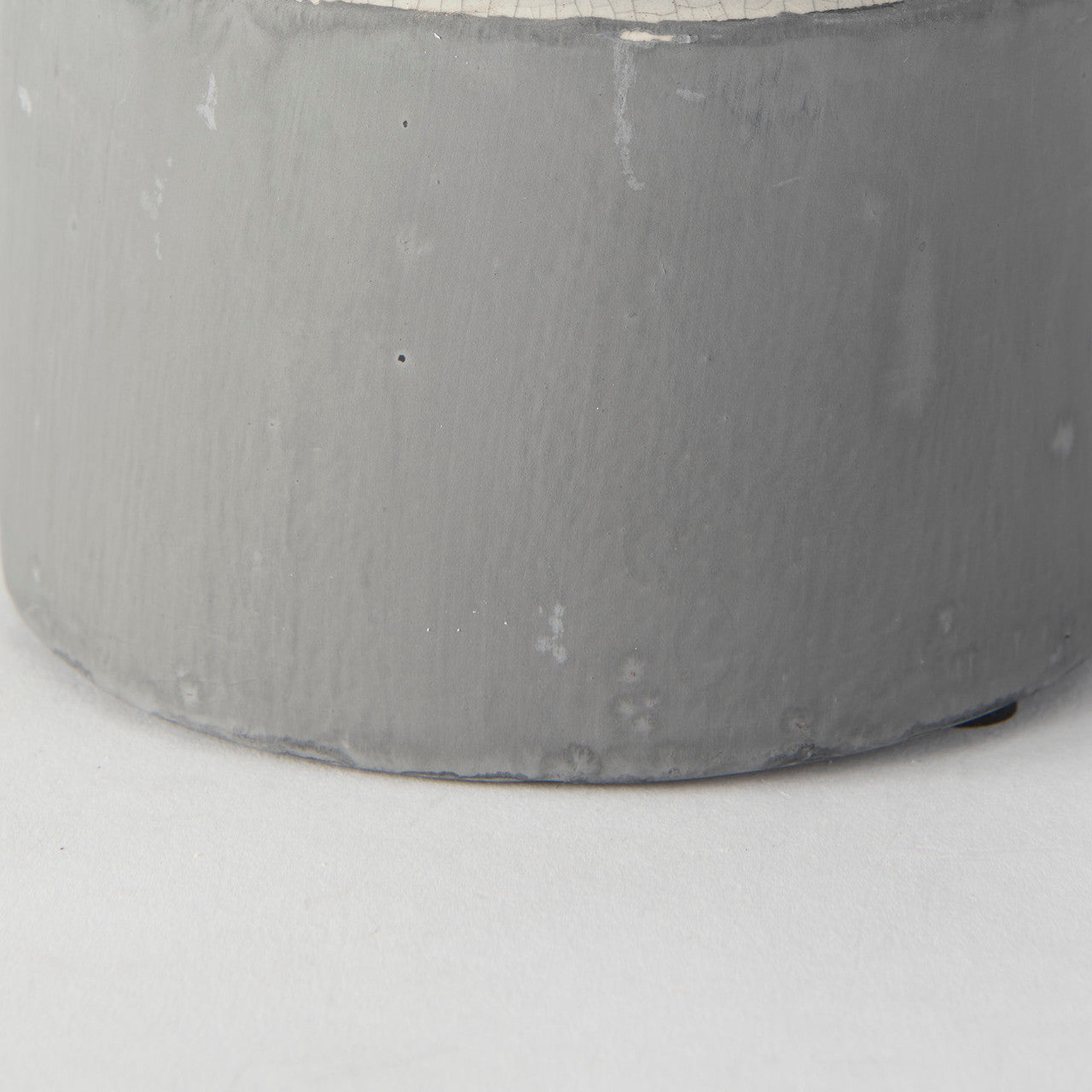 Burton 10.2H Small Two Tone Gray Ceramic Jug Vase