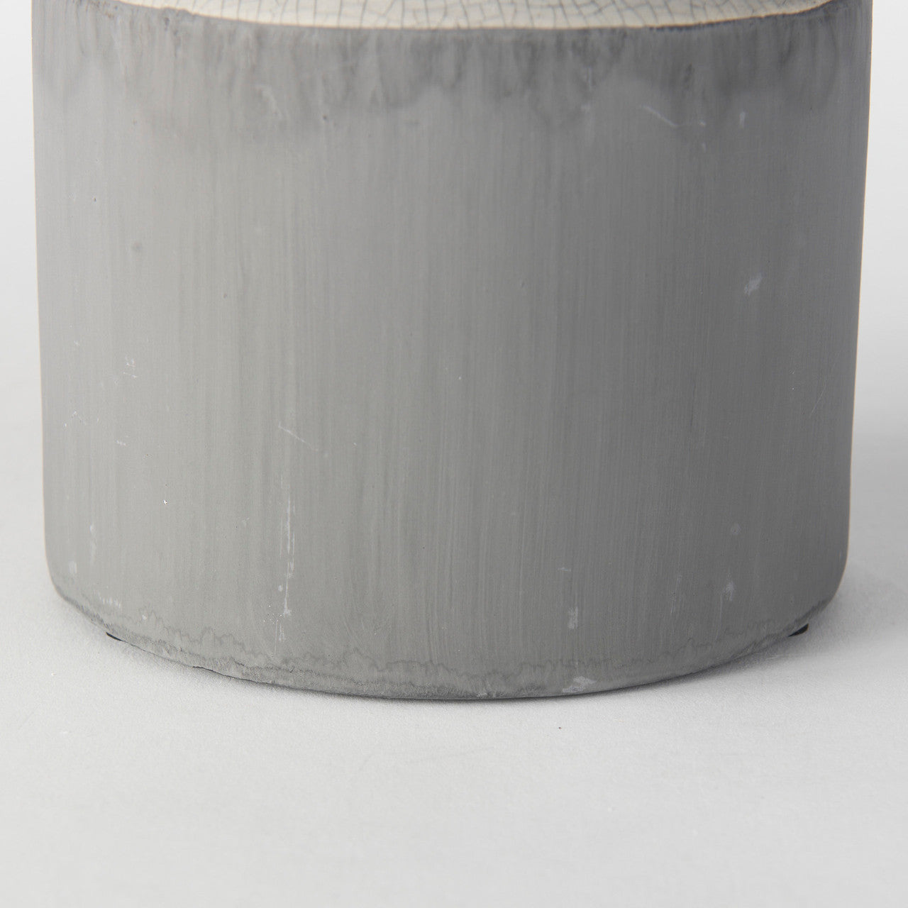 Burton 14.2H Medium Two Tone Gray Ceramic Jug Vase