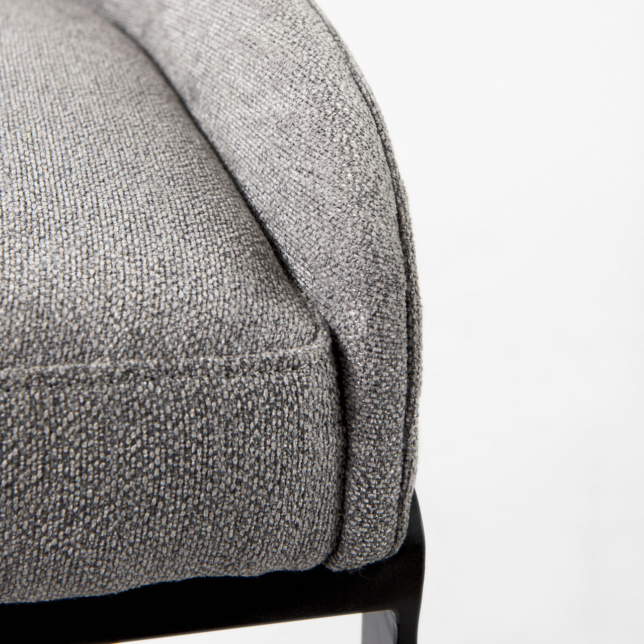Hollyfield II Gray Fabric Seat W/ Gray Metal Base Counter Stool