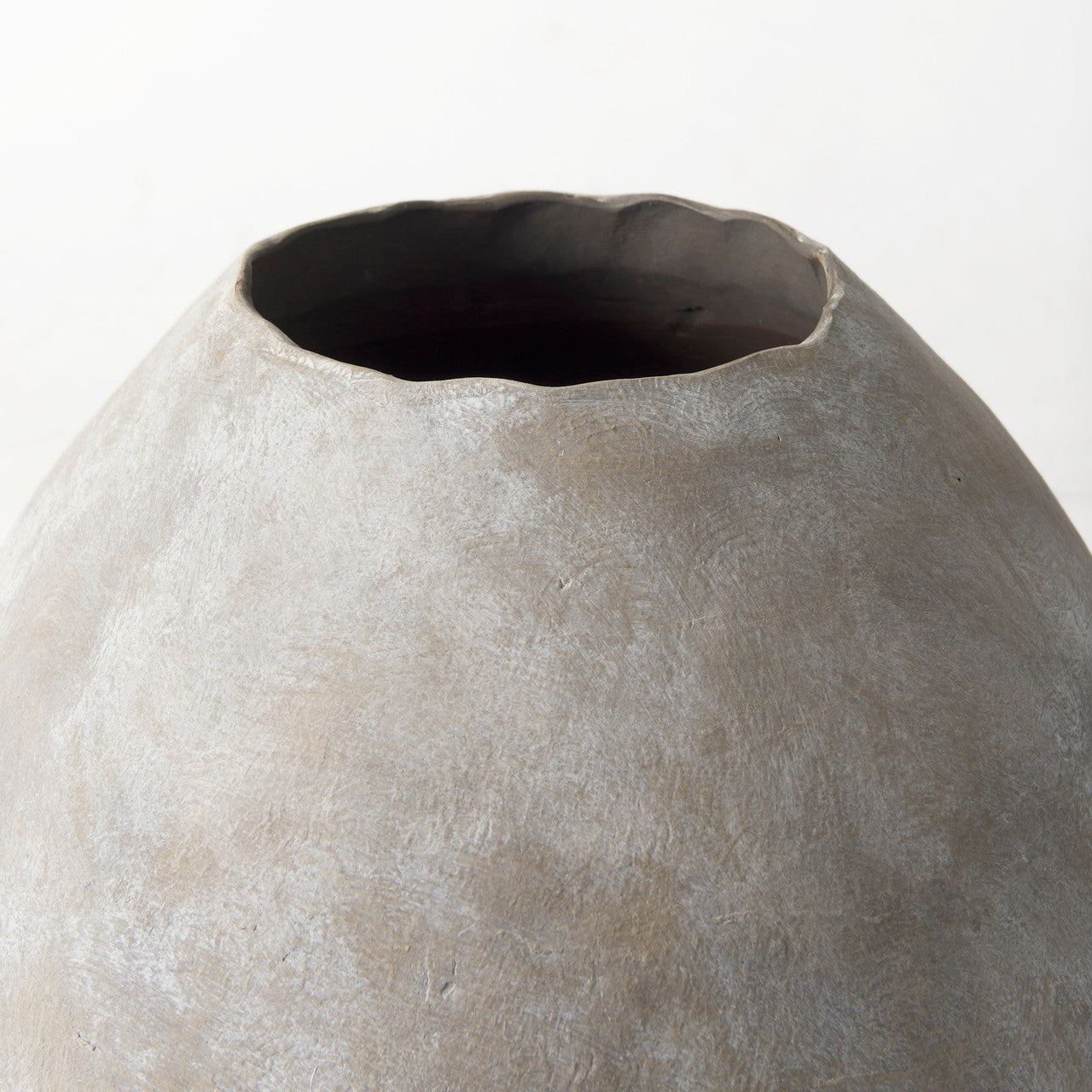 Gobi 20L x 23H Small Tan Ceramic Oval Vase