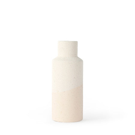 Salar Cream Gourd Style Crackled Ceramic Vase